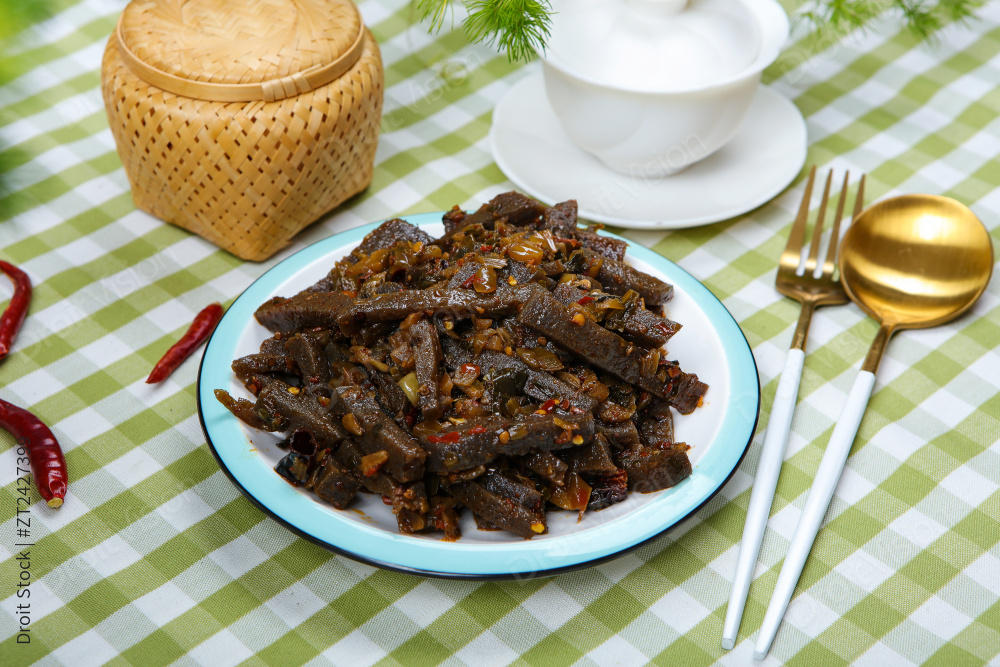 酸菜炒魔芋豆腐图片