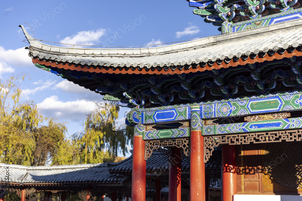 云南丽江古城木府 王府 木王府图片