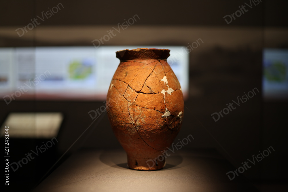 浙江省博物馆新石器时代陶瓷制品最早的彩陶图片