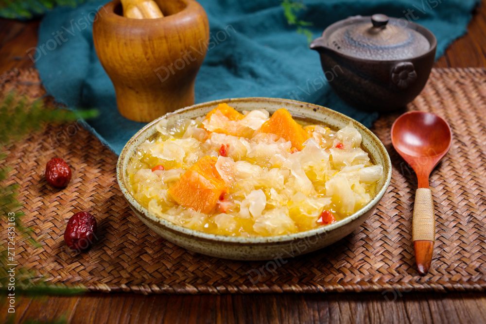 南瓜银耳羹图片