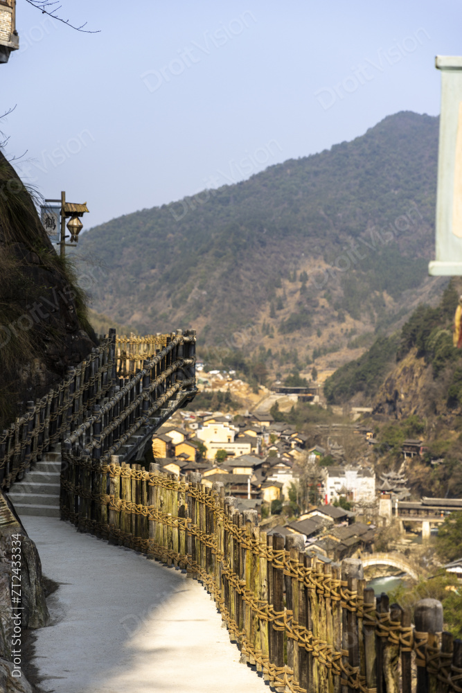 江西望仙谷古村落世外桃源图片