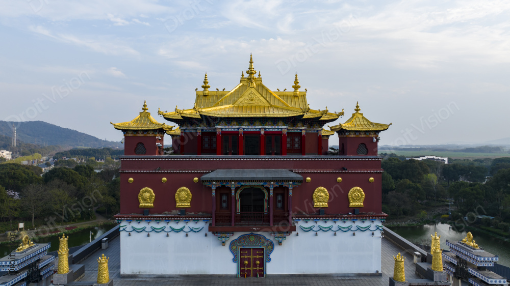 无锡灵山胜境灵山大佛航拍图片