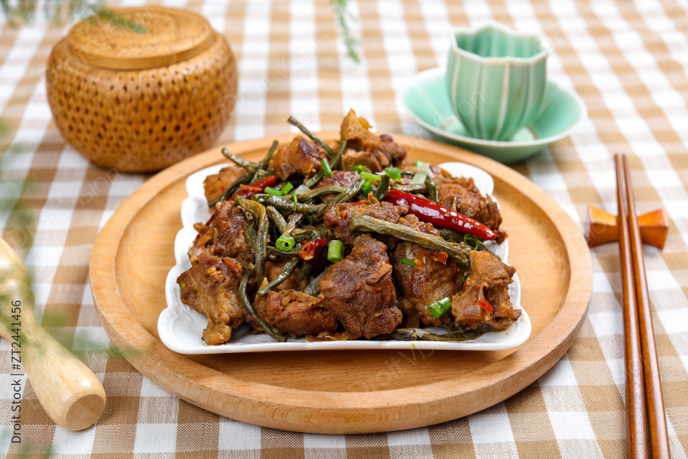 干豆角烧排骨图片