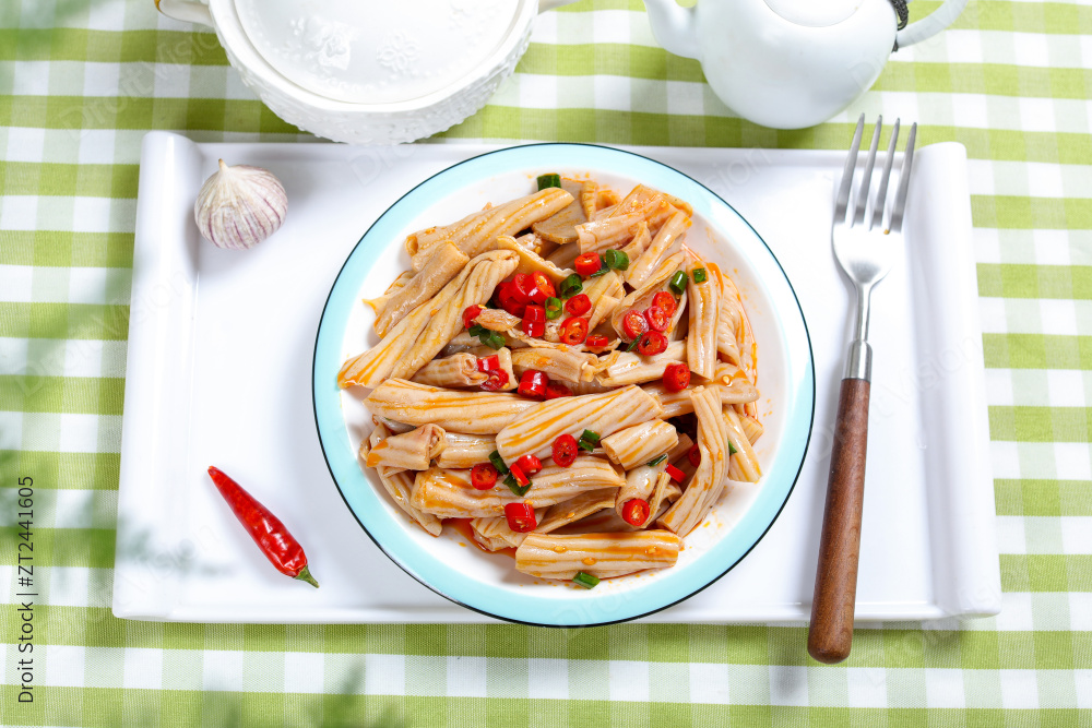 红油脆肠鸭肠图片