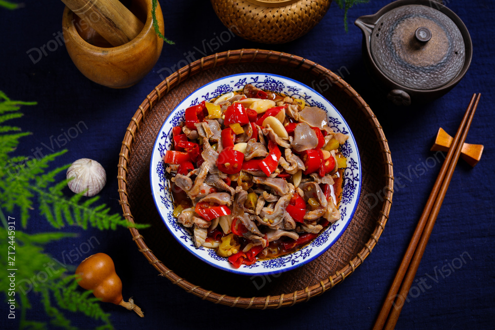 泡椒炒鸡胗图片