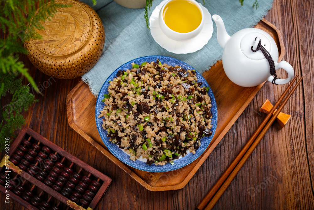 黑三剁大头菜炒肉沫11图片