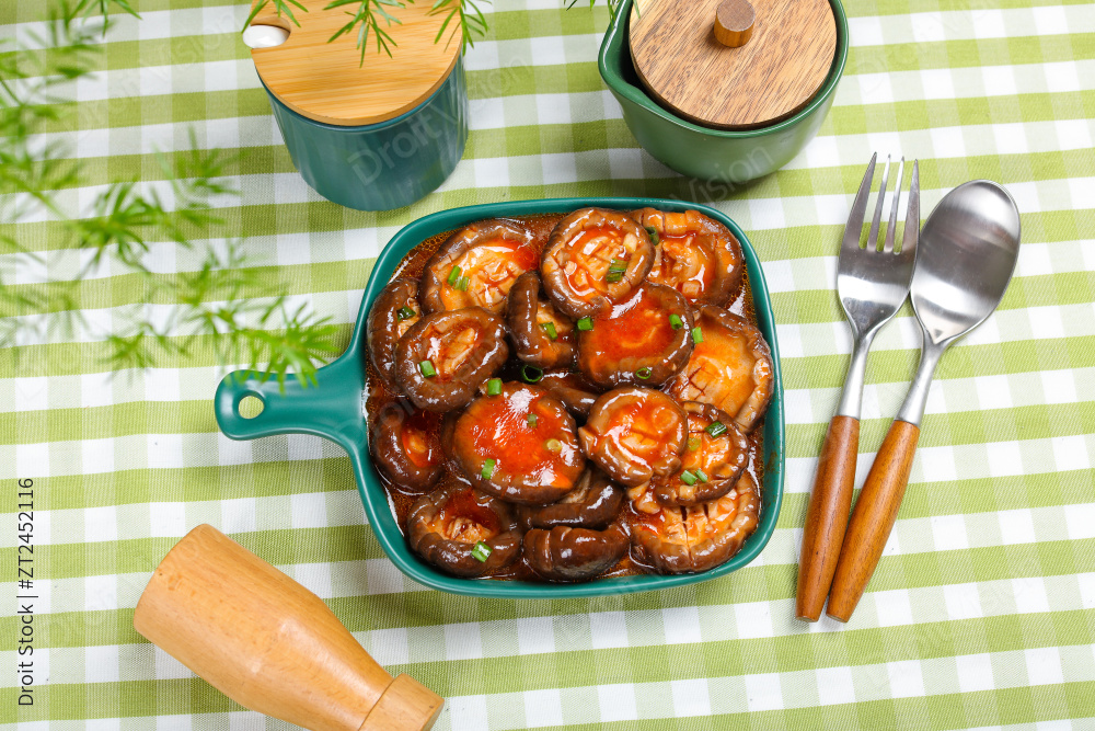 茄汁烧香菇图片