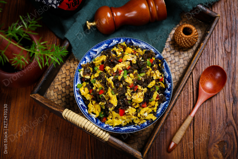 地皮菜炒鸡蛋图片