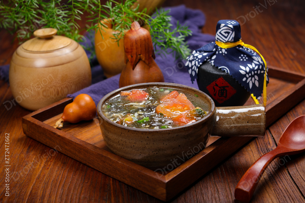 虾皮紫菜汤图片