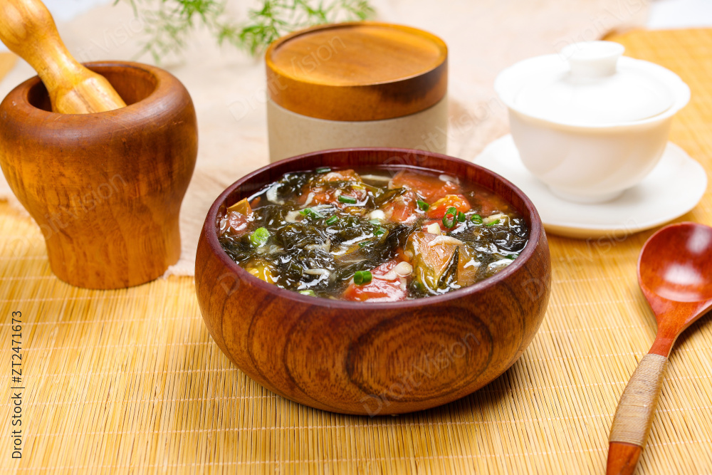 虾皮紫菜汤图片