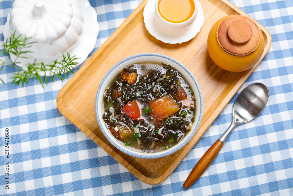 虾皮紫菜汤图片