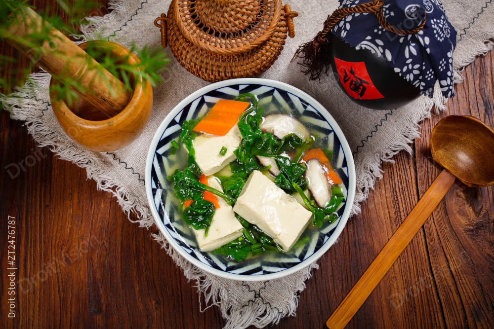 豆腐菜时蔬汤图片