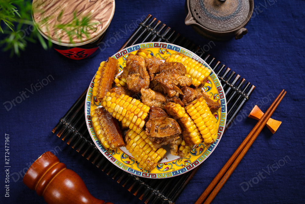 红烧玉米排骨图片