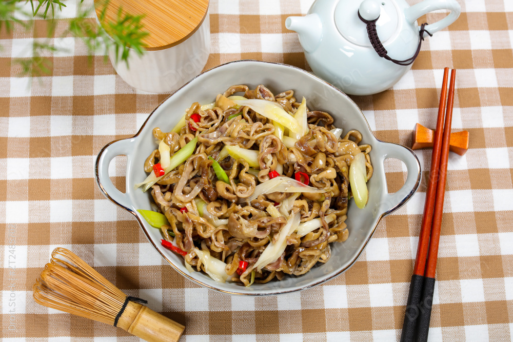 大葱爆炒肥肠丝图片