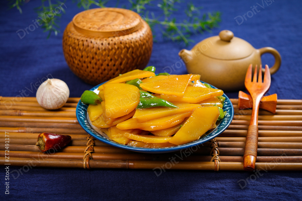 青椒炒土豆片图片