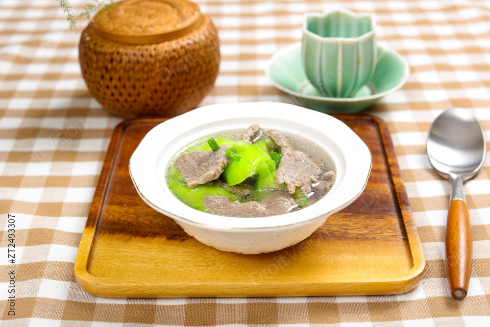 牛肉丝瓜汤图片