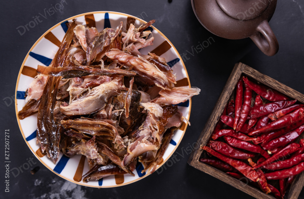 驻马店汝南县特产美食风干兔图片