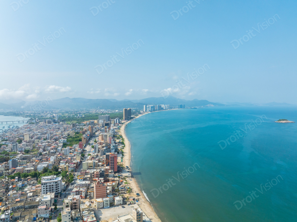 广东惠州双月湾海滨渔村图片