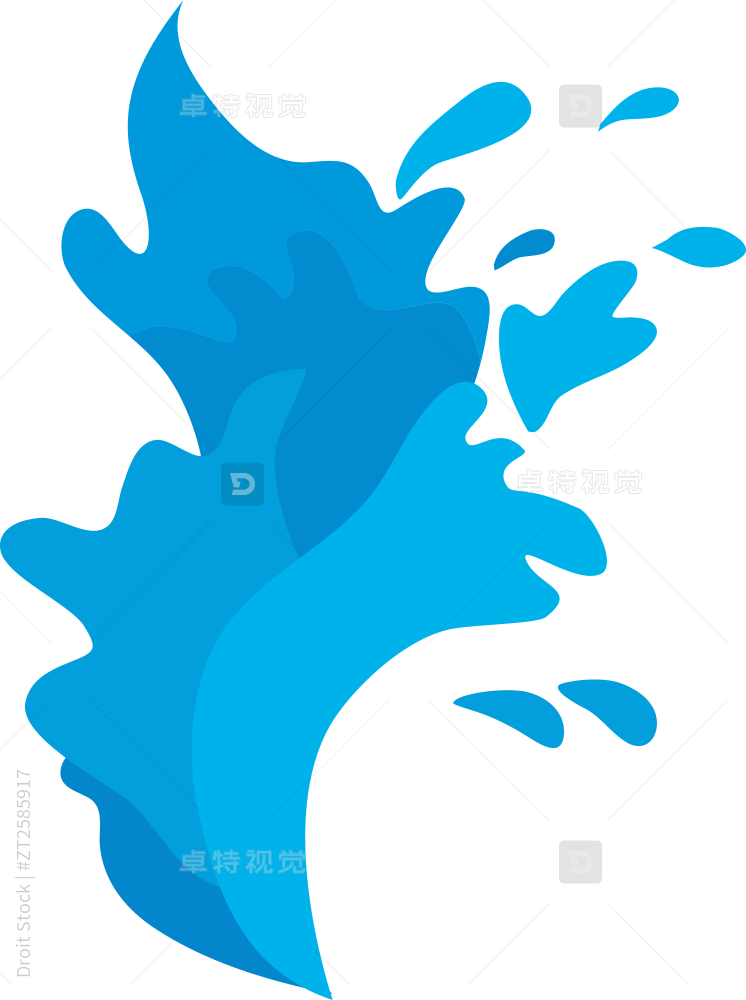 卡通飞溅水花图标素材 - SVG免抠素材图片