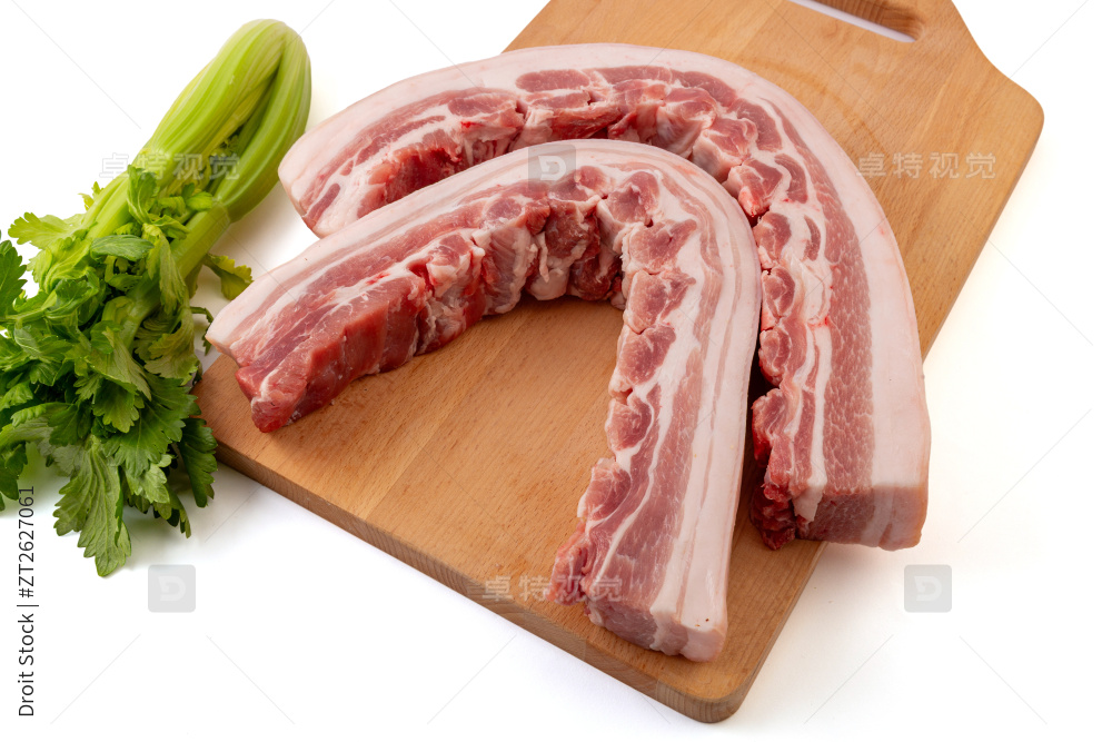 抽排五花肉生鲜食材图片