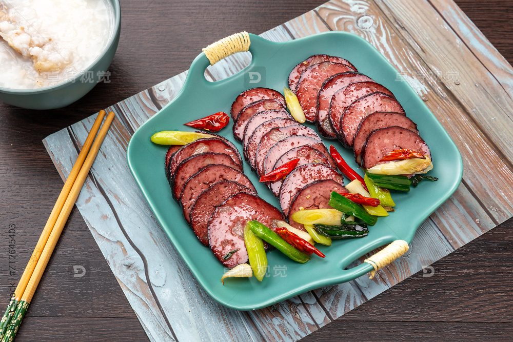 炒猪血丸子图片