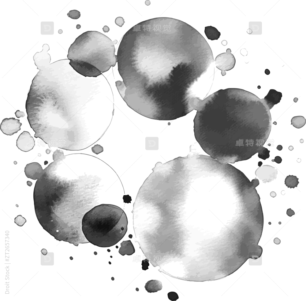 墨滴效果素材 - SVG免抠素材图片