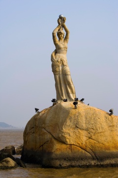 广东珠海渔女雕塑