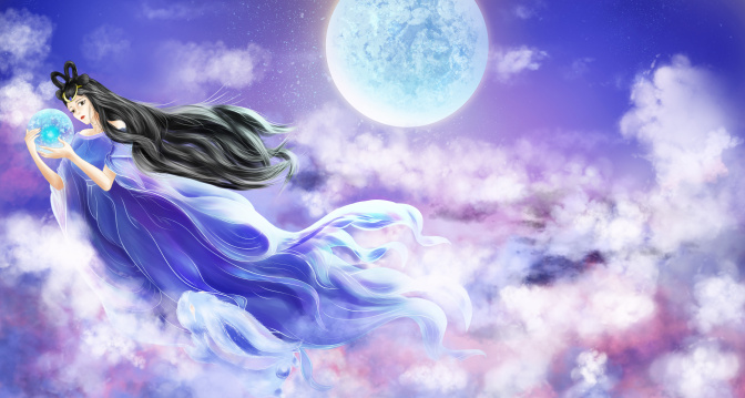 嫦娥奔月唯美场景