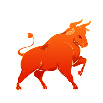 牛年牛形象插画
