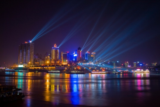 重庆朝天门夜景
