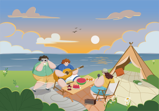 扁平风野外露营