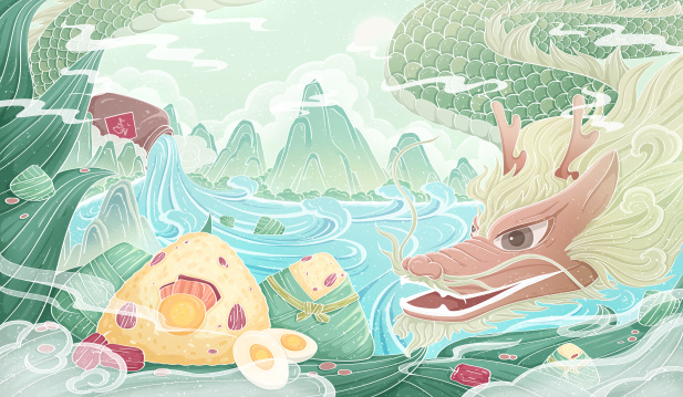 端午传统节日插画
