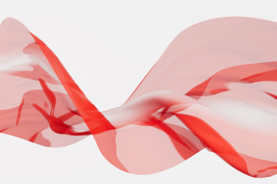 C4D风格的丝绸插画