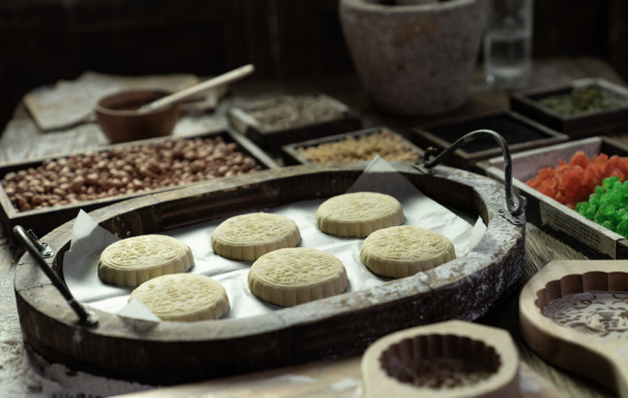 五仁月饼的制作过程