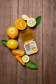 柑桔类水果和药盒