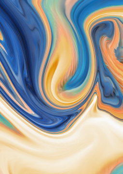 蓝金色流体背景