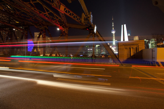 上海外滩外白渡桥夜景