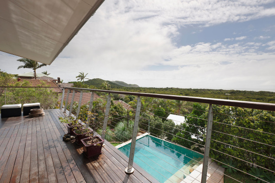 Landscape view from balcony