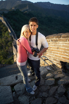 外国人在中国旅游