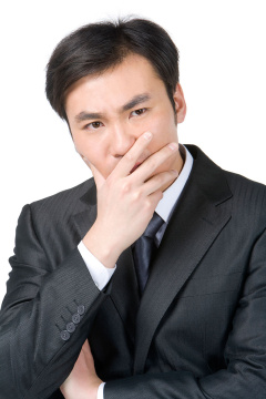 思考的商务人士