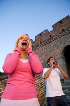 外国人在中国旅游