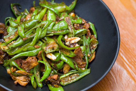 中国菜辣椒炒肉