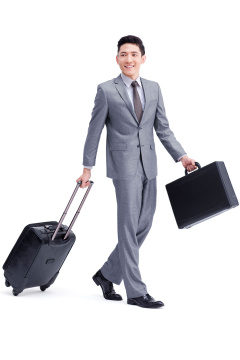 旅行的商务男士