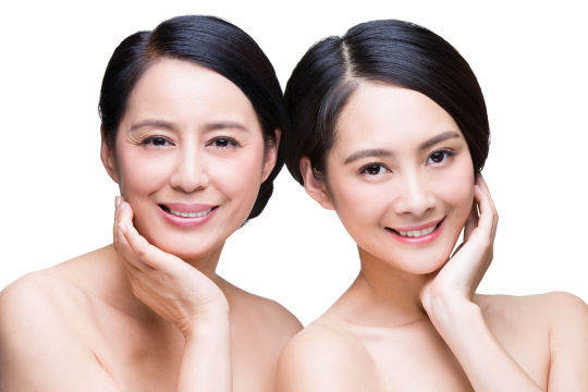 美丽的母女肖像