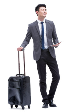 旅行的商务男士