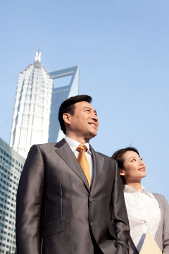 商务人士在上海