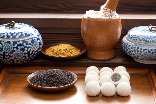 汤圆和配料