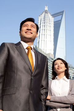 商务人士在上海