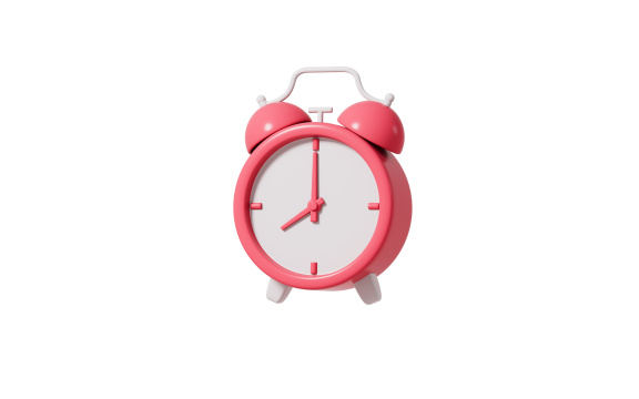 卡通时钟模型3D渲染