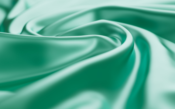 光滑柔软的旋转的布料纹理背景3D渲染